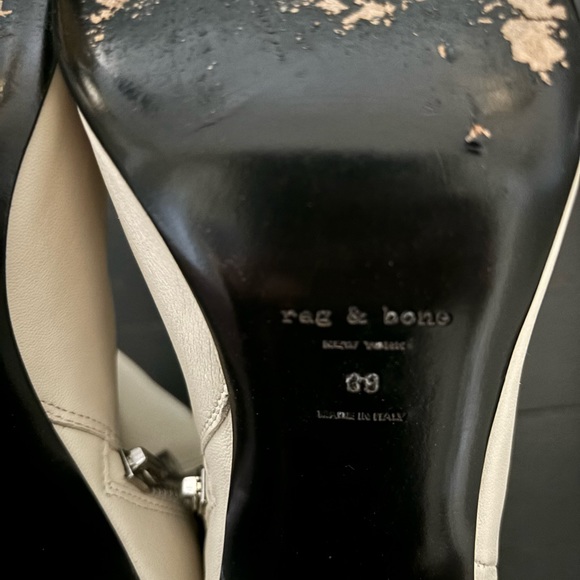 rag & bone Cream Heeled Boots - Picture 8 of 8